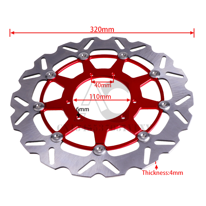 Motorcycle 320MM Floating Brak - Floating Brake Disc 320Mm Supermoto ulasan dan harga